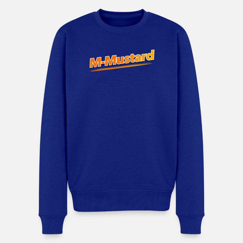 M-Moutarde - Pull Premium bio Homme - bleu roi