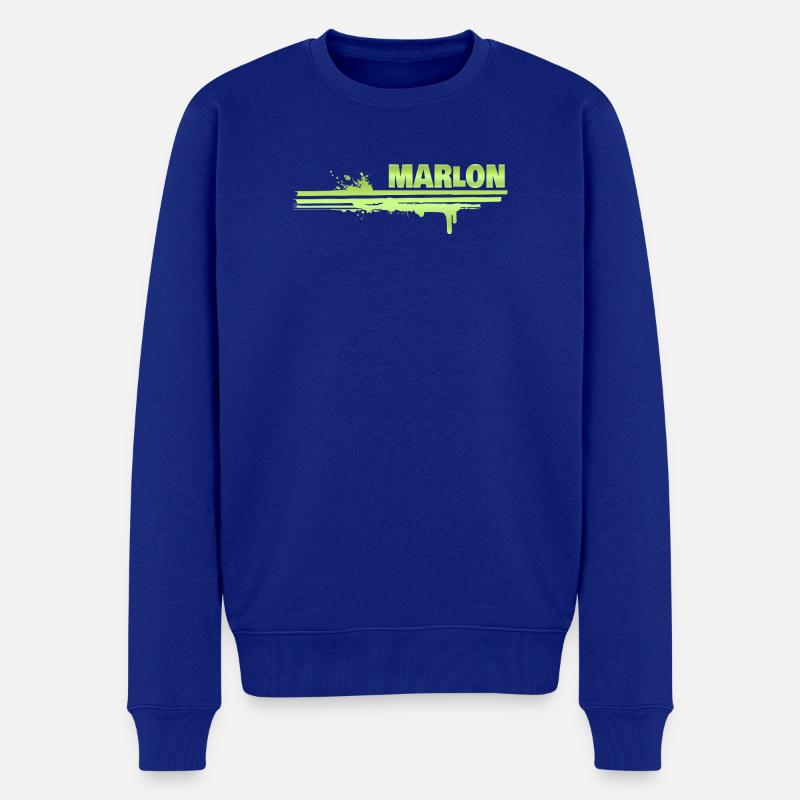 Marlon - Pull Premium bio Homme - bleu roi