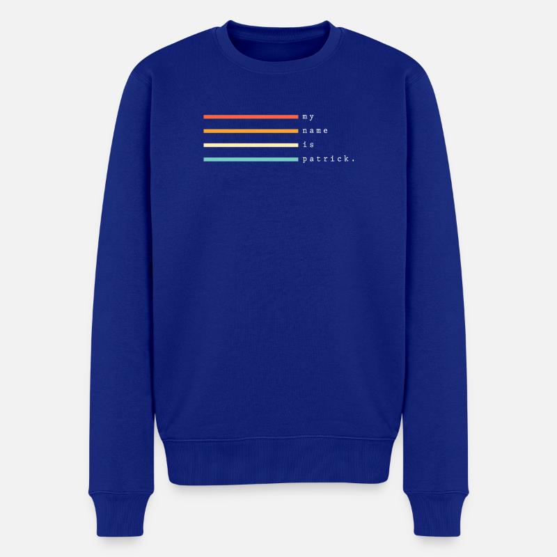 Je m’appelle Patrick - Pull Premium bio Homme - bleu roi