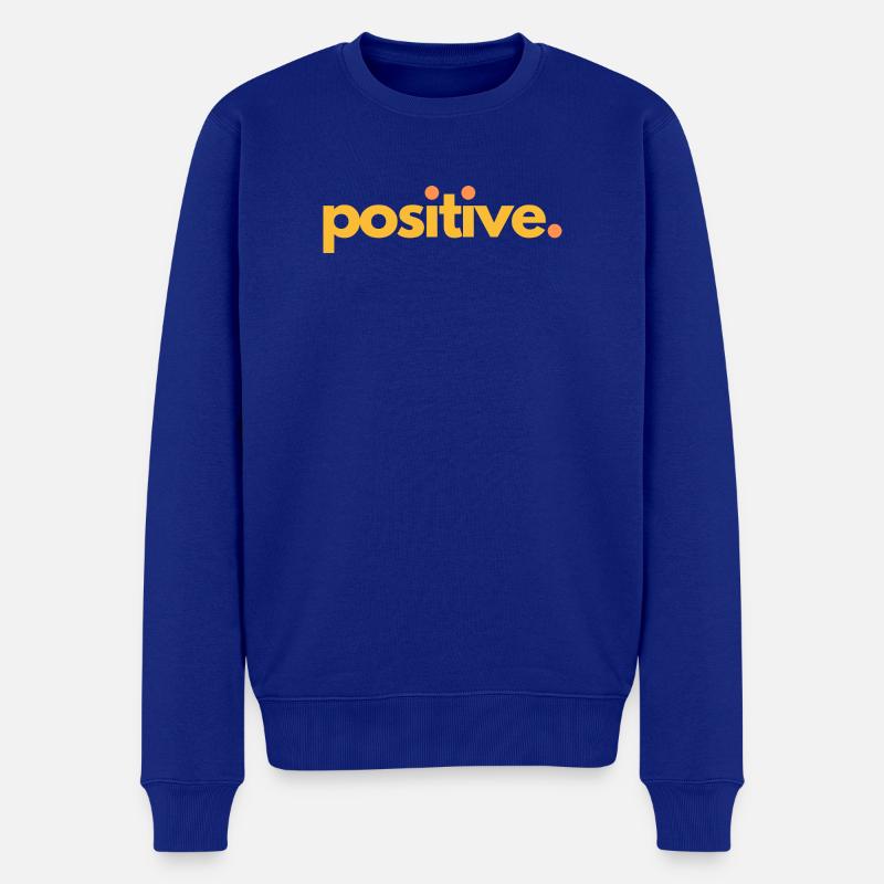 positive.04 - Männer Premium Bio Pullover - Royalblau