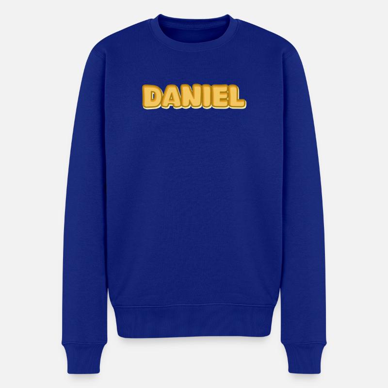 Daniel Daniel - Männer Premium Bio Pullover - Royalblau