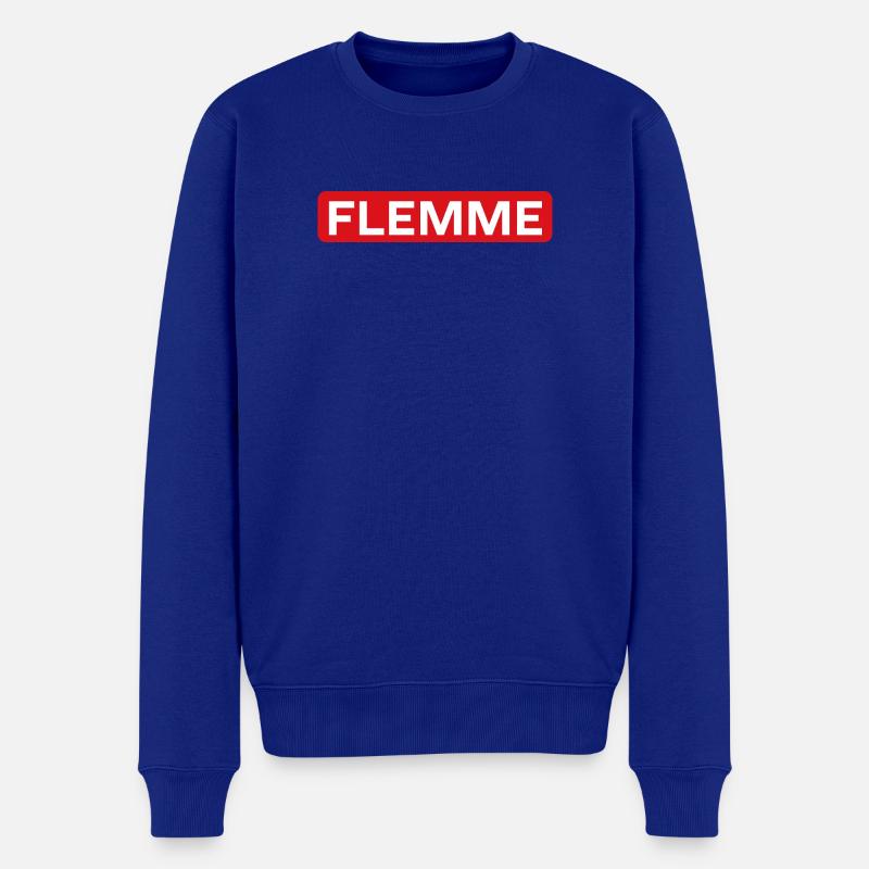 Faul - Männer Premium Bio Pullover - Royalblau