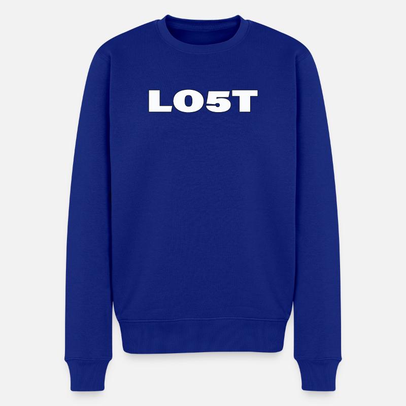 LO5T - Pull Premium bio Homme - bleu roi