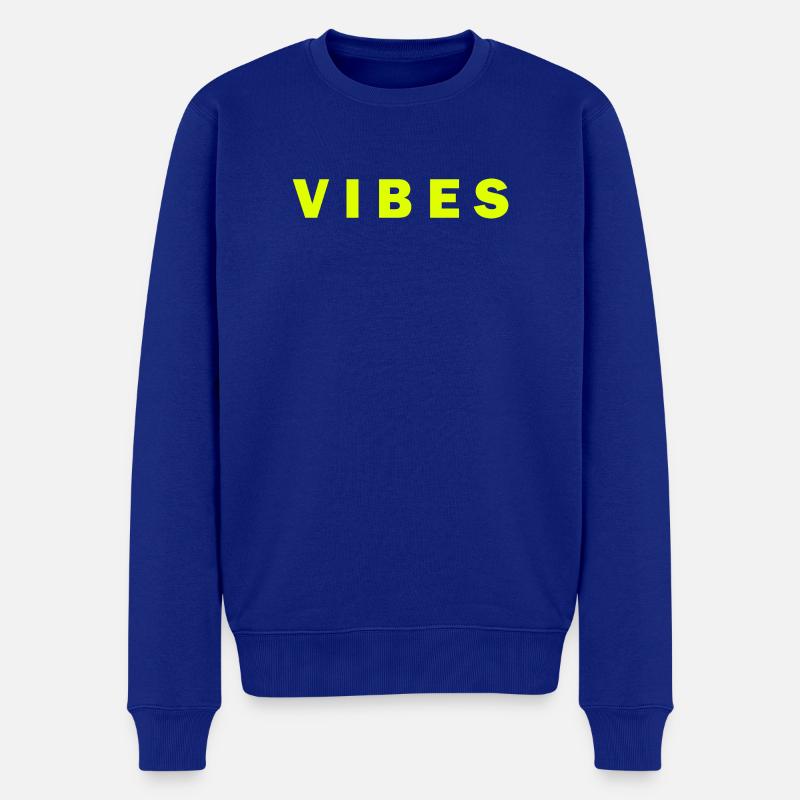 Neon Vibes électriquesDesign - Pull Premium bio Homme - bleu roi