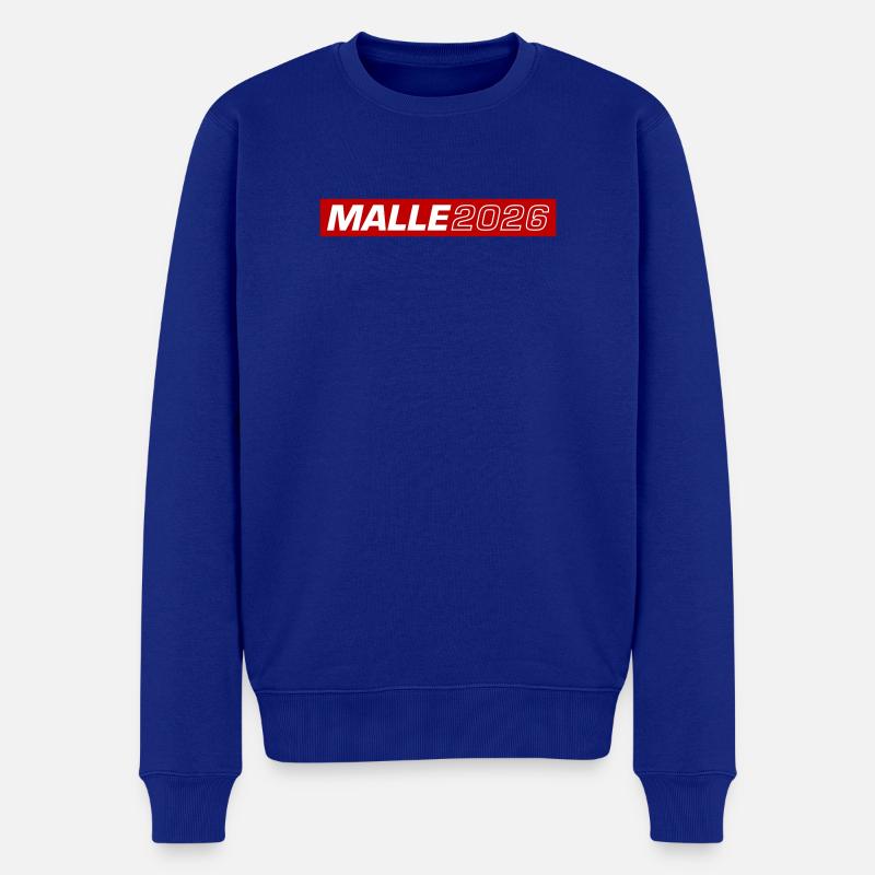Malle 2026 Mallorca - Männer Premium Bio Pullover - Royalblau