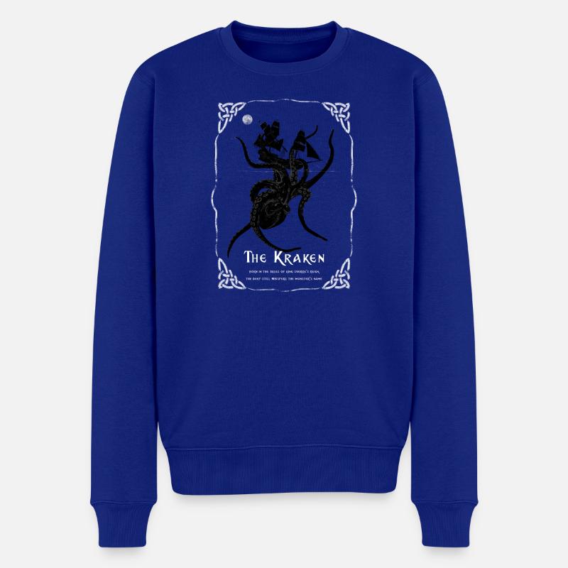 Le Kraken - Pull Premium bio Homme - bleu roi