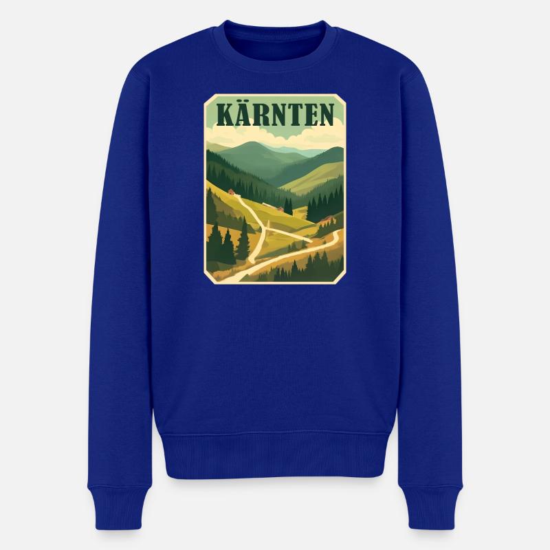 Kärnten retro Motiv - Männer Premium Bio Pullover - Royalblau