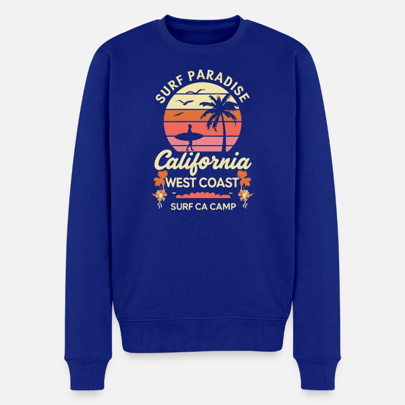 Paradis des surfeurs - Pull Premium bio Homme - bleu roi