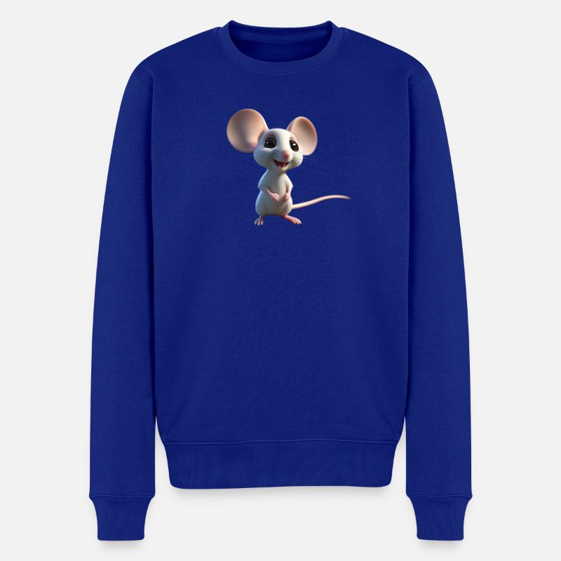 Souris 2 - Pull Premium bio Homme - bleu roi
