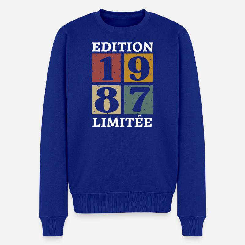 Limitierte Auflage 1987 geboren 1987 - Männer Premium Bio Pullover - Royalblau