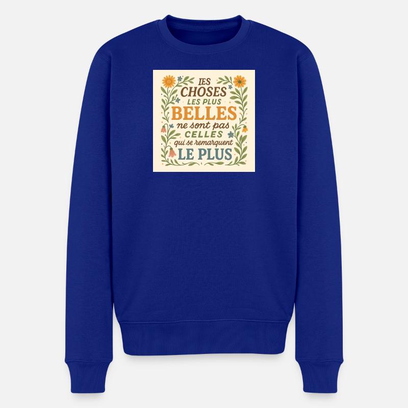 Les Choses Les Plus Belles - Pull Premium bio Homme - bleu roi