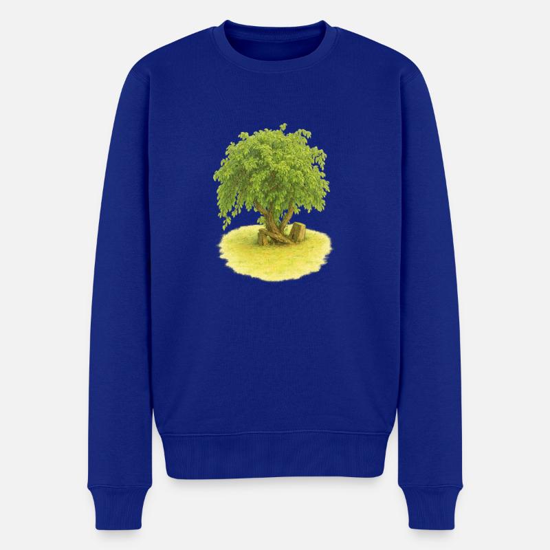 Baum des Lebens - Männer Premium Bio Pullover - Royalblau