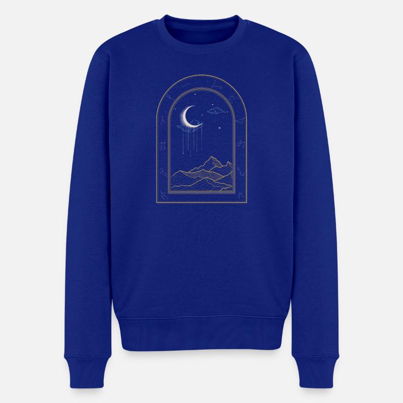 Au-delà du ciel nocturne - Pull Premium bio Homme - bleu roi