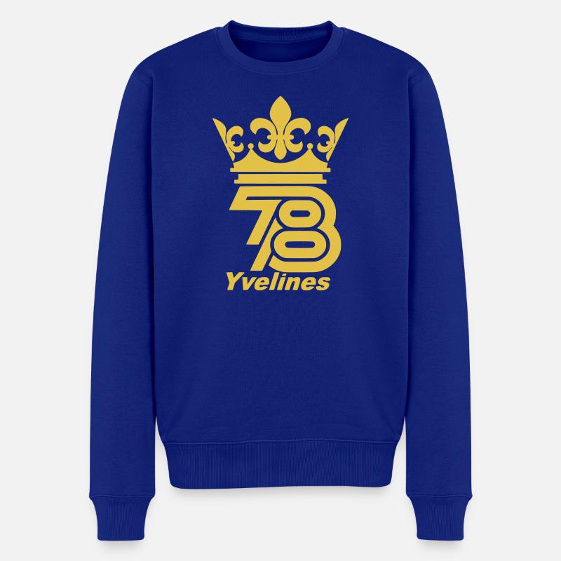 Yvelines - Männer Premium Bio Pullover - Royalblau