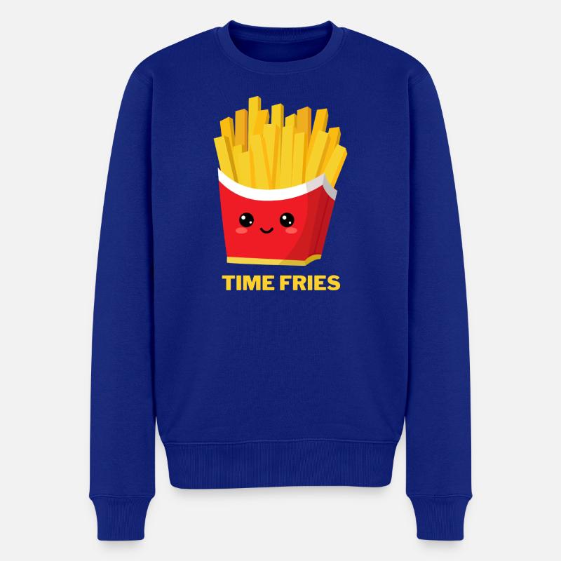 Temps Frites - Pull Premium bio Homme - bleu roi