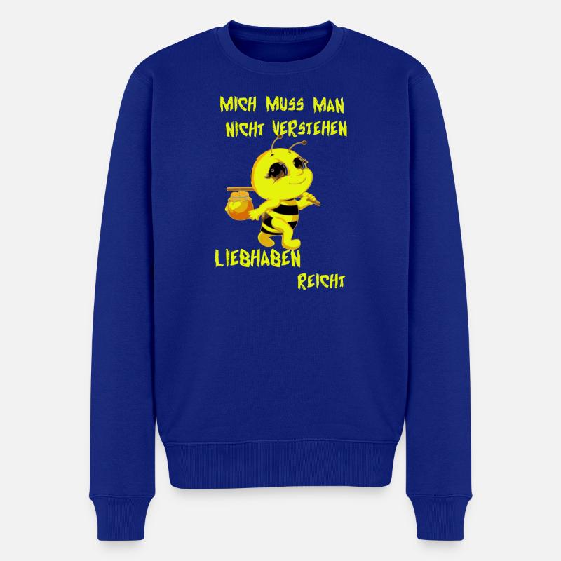 Süße Bienchen - Männer Premium Bio Pullover - Royalblau