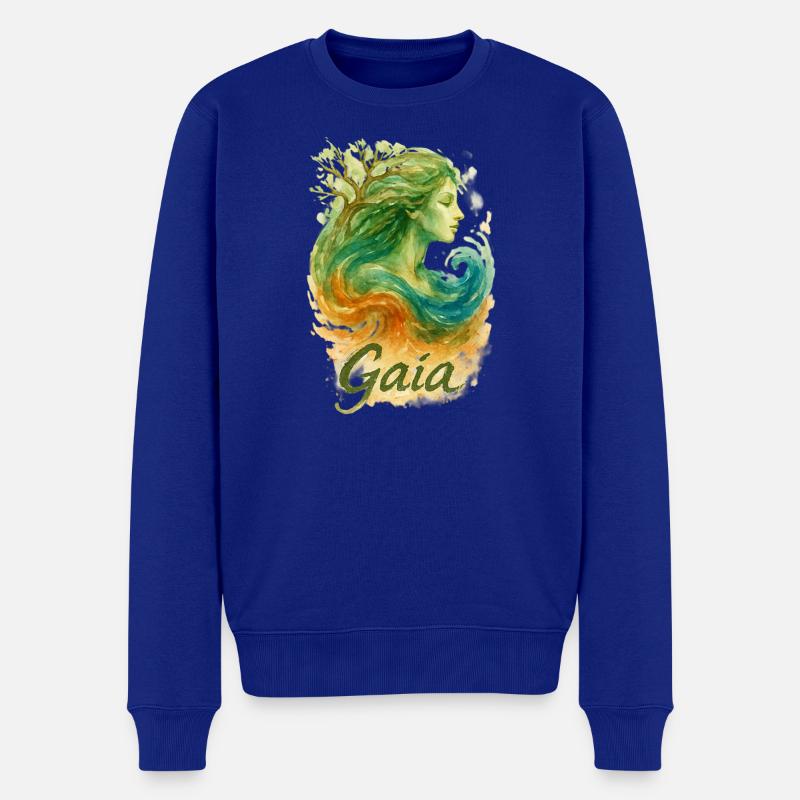Gaia – Mutter Natur – Baum des Lebens - Männer Premium Bio Pullover - Royalblau