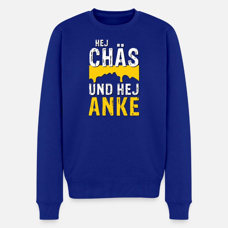 Hej Chäs und hej Anke - Männer Premium Bio Pullover - Royalblau