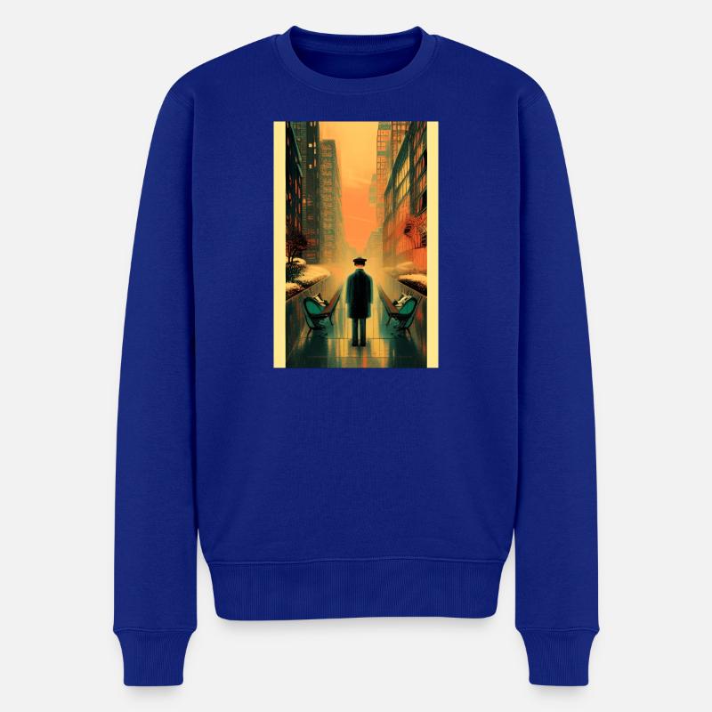 Straßen 3 - Männer Premium Bio Pullover - Royalblau