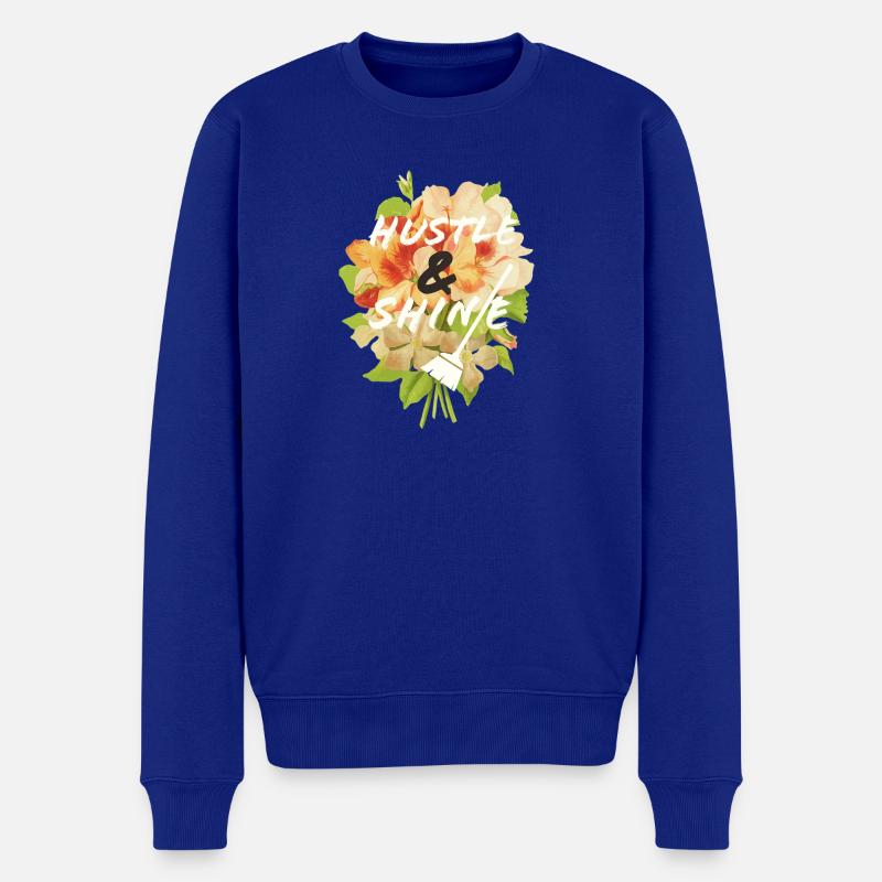 Hustle & Shine - Pull Premium bio Homme - bleu roi