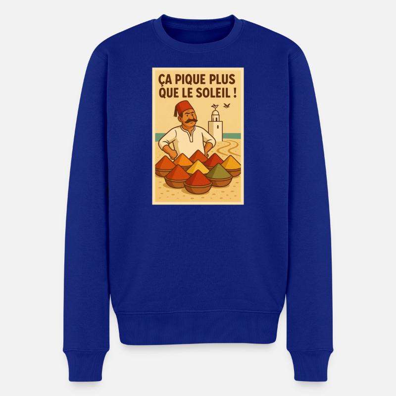 Sahara Spice Humor - Männer Premium Bio Pullover - Royalblau