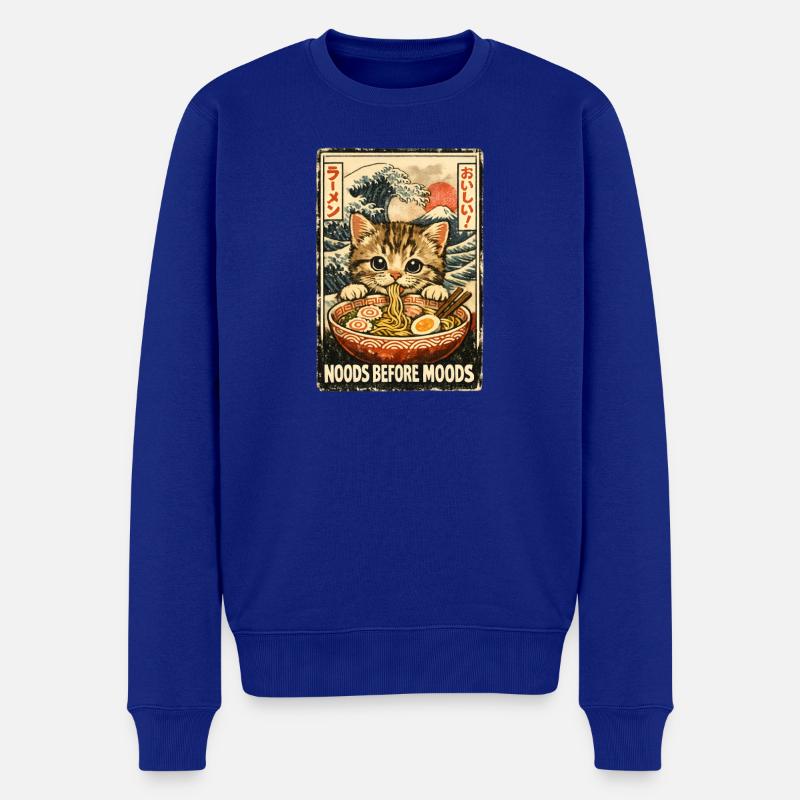 Maneki Neko Fortune Ramen - Männer Premium Bio Pullover - Royalblau