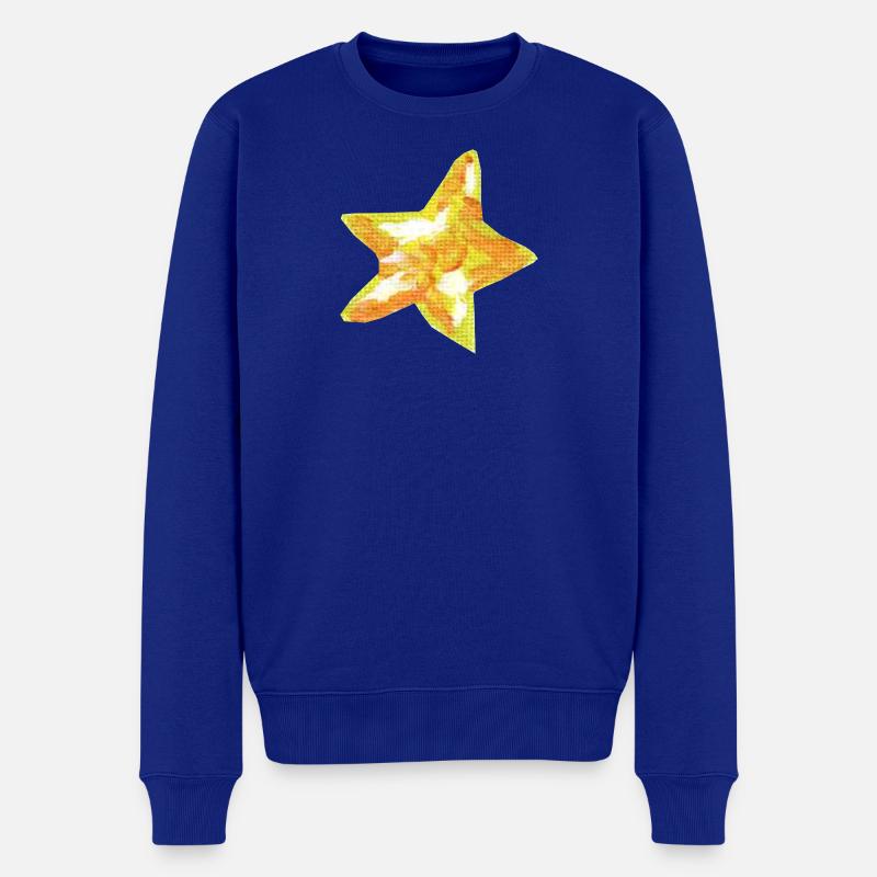 Stern - Männer Premium Bio Pullover - Royalblau