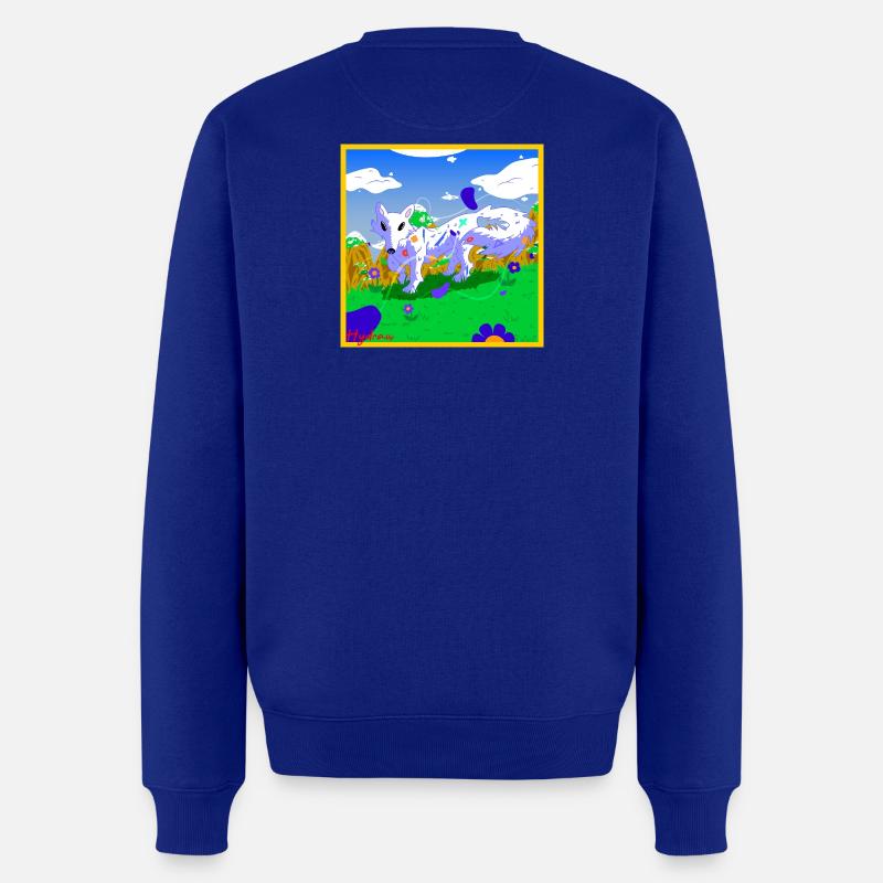 loup_blanc - Männer Premium Bio Pullover - Royalblau