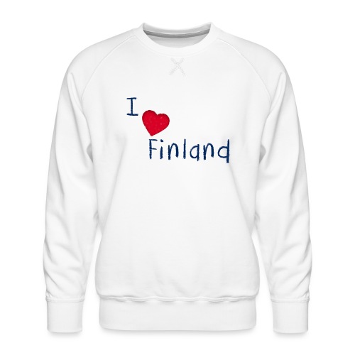 I Love Finland - Miesten premium-collegepaita