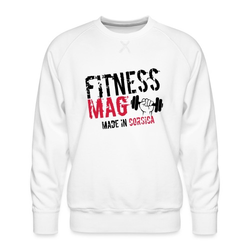 Fitness Mag made in corsica 100% Polyester - Sweat ras-du-cou Premium Homme