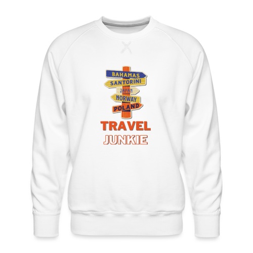 traveljunkie - i like to travel - Männer Premium Pullover