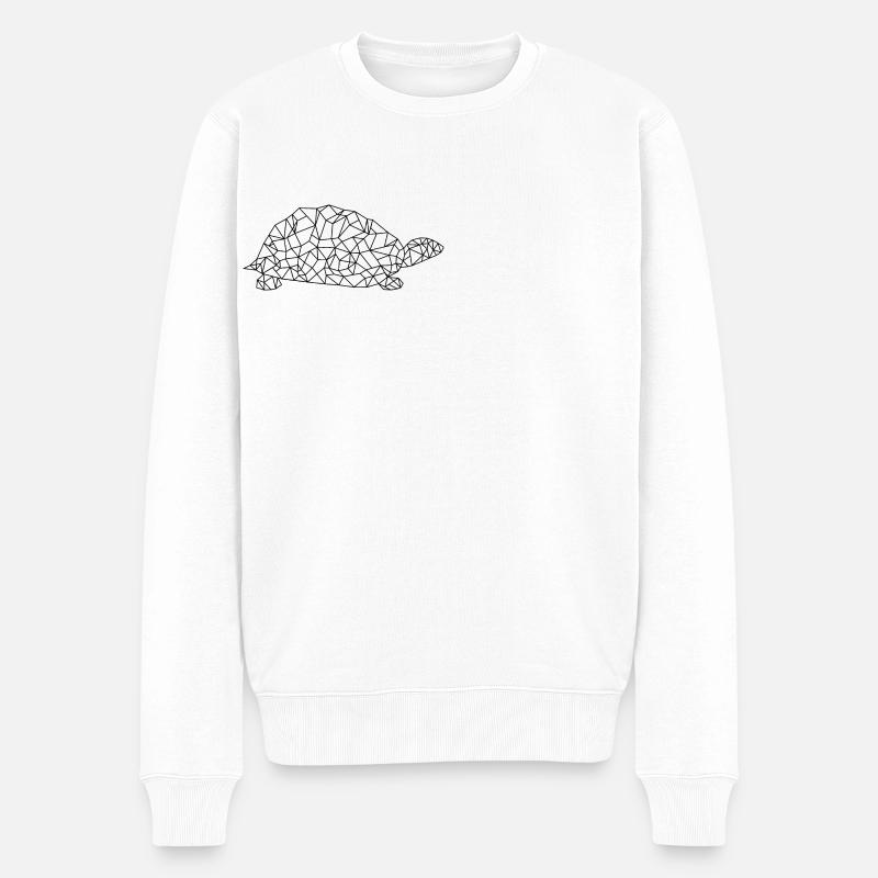 Polygone de tortue - Pull Premium bio Homme - blanc