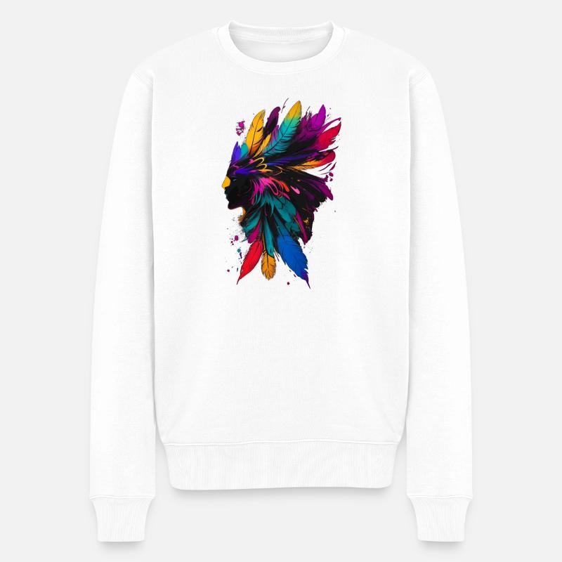 Medizinmann - Männer Premium Bio Pullover - Weiß