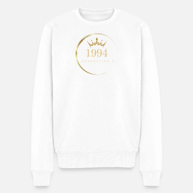 Génération Y construite en 1994 - Pull Premium bio Homme - blanc