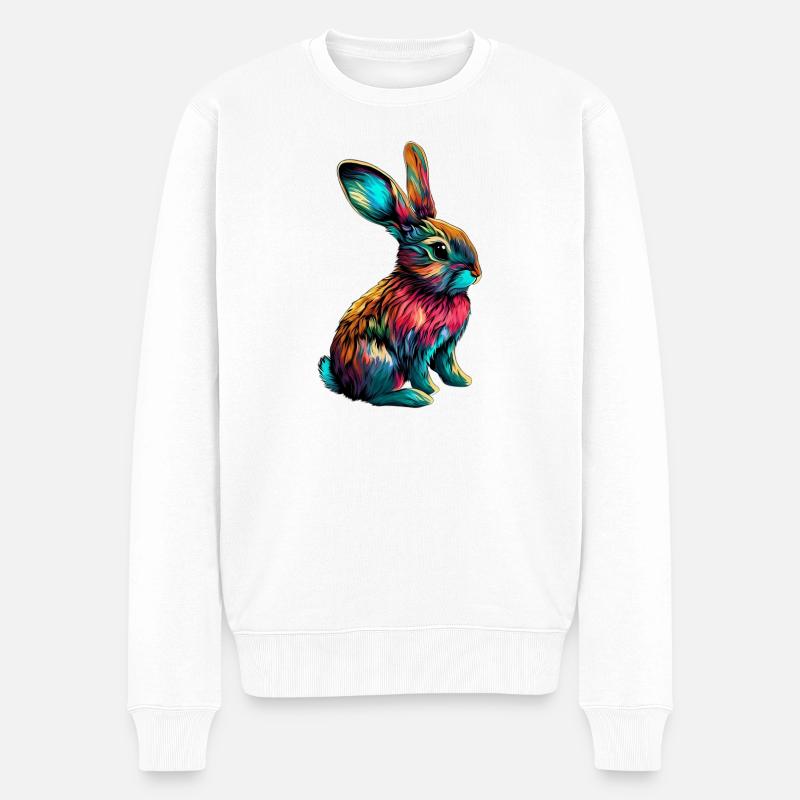 Lapin - Pull Premium bio Homme - blanc