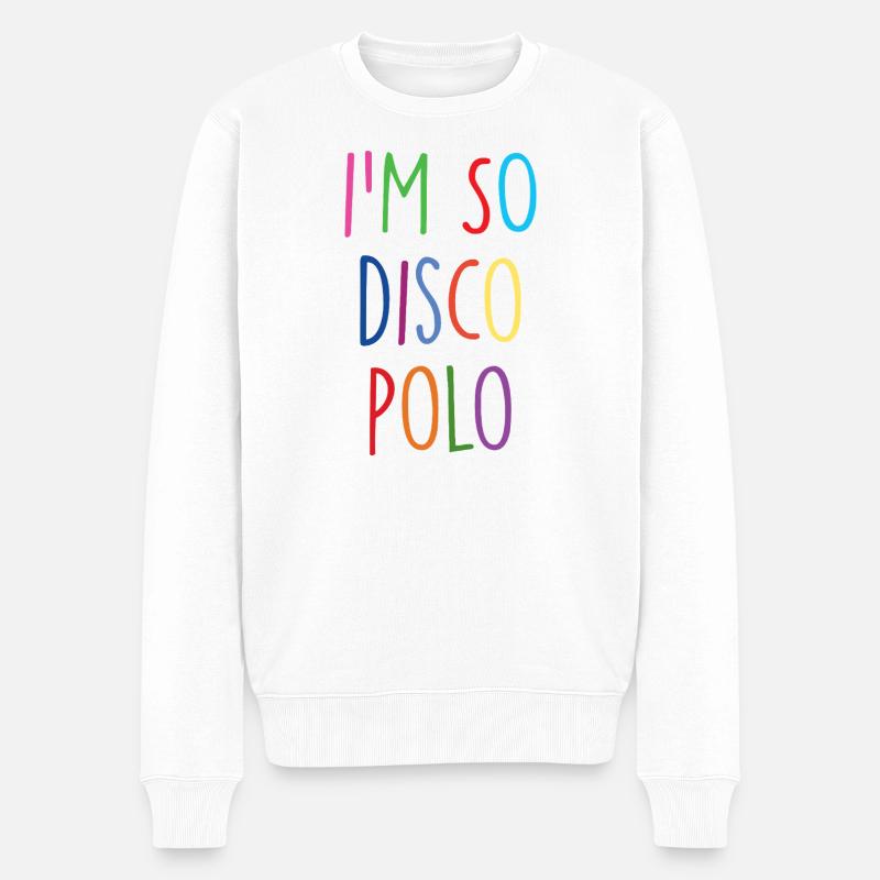 Disco Polo - Pull Premium bio Homme - blanc