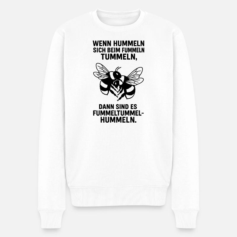 Fummel Tummel Hummeln - Pull Premium bio Homme - blanc