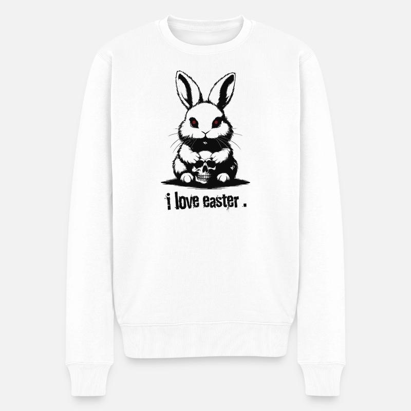 Lapin de Pâques - Pull Premium bio Homme - blanc
