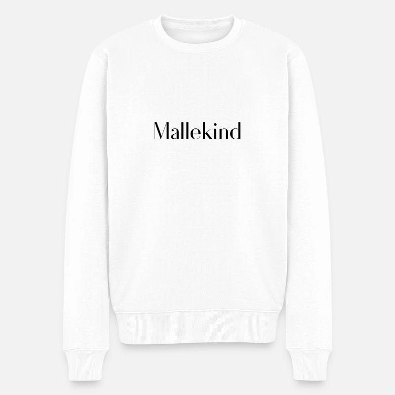 Mallekind - Männer Premium Bio Pullover - Weiß