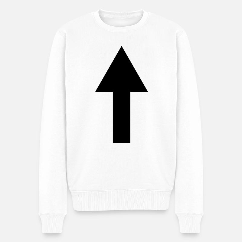 flèche - Pull Premium bio Homme - blanc