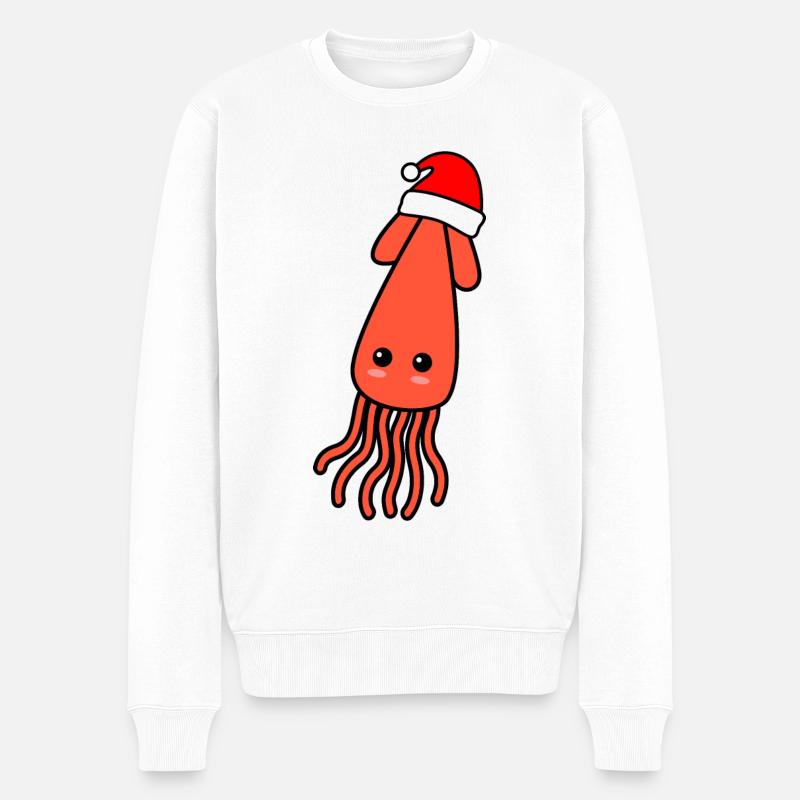 Noël de Squid Comic - Pull Premium bio Homme - blanc