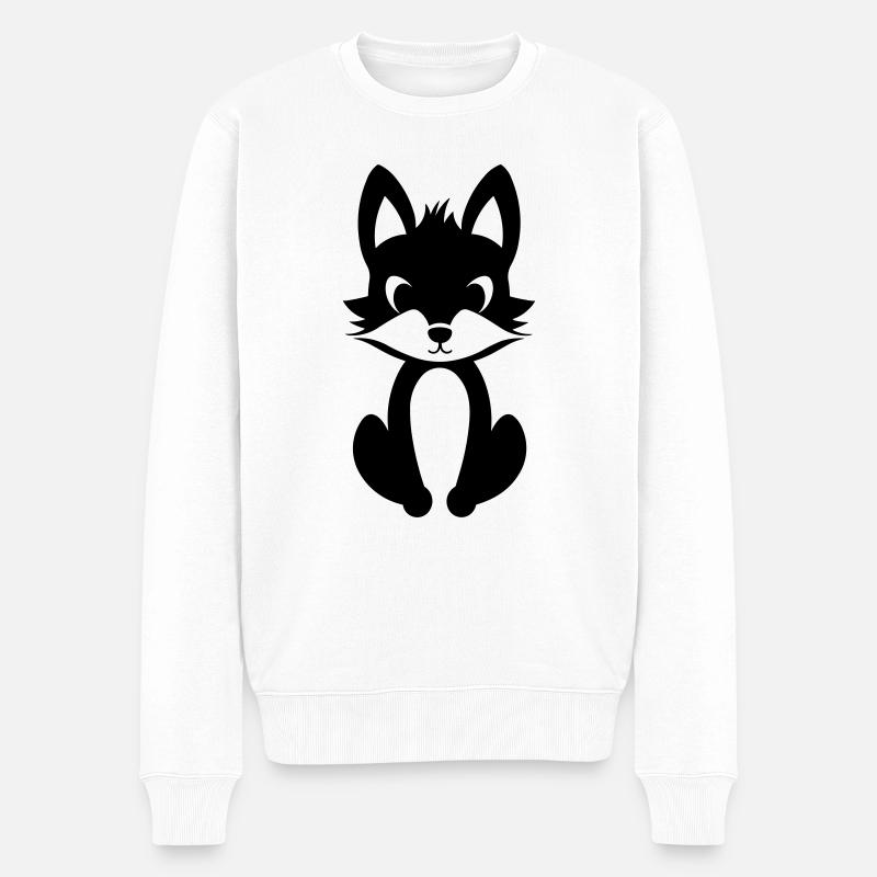 Renard - Pull Premium bio Homme - blanc