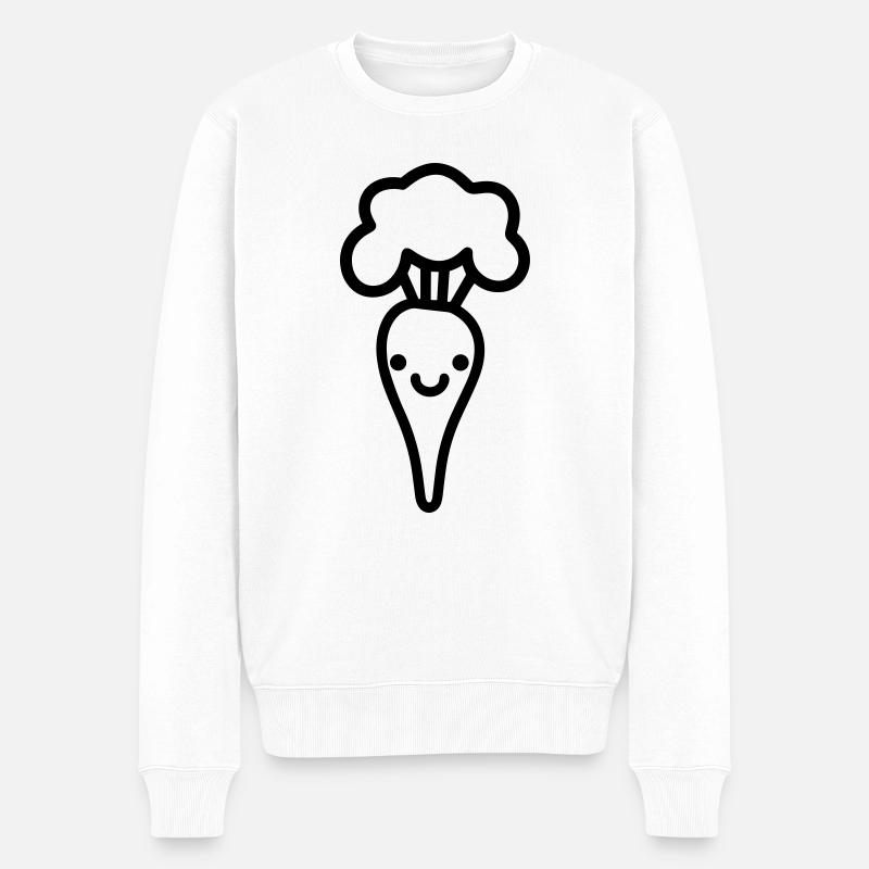 Carotte - Pull Premium bio Homme - blanc