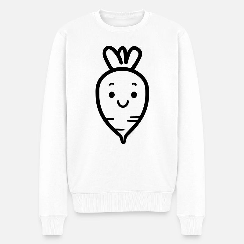 Carotte - Pull Premium bio Homme - blanc