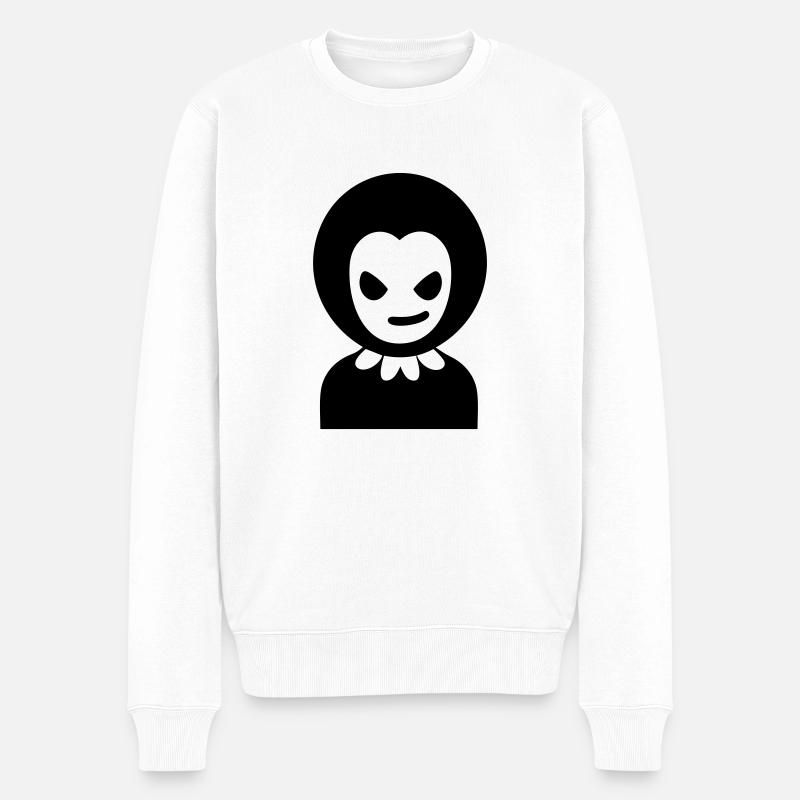 Vampir - Männer Premium Bio Pullover - Weiß