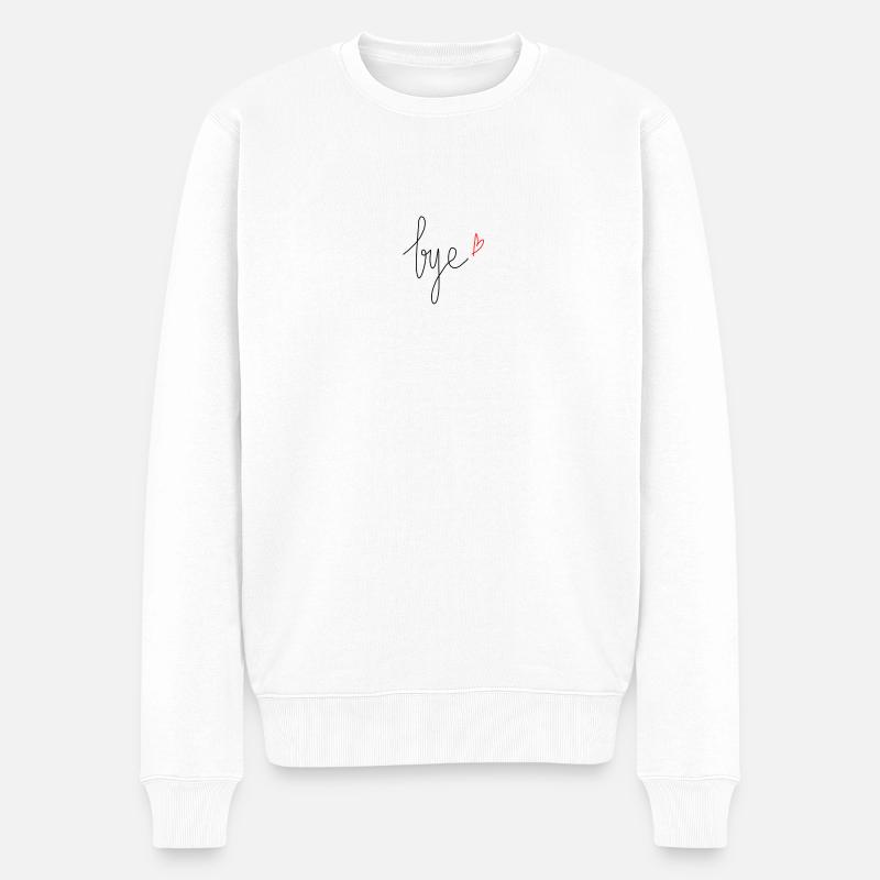 Bye ♥ - Pull Premium bio Homme - blanc