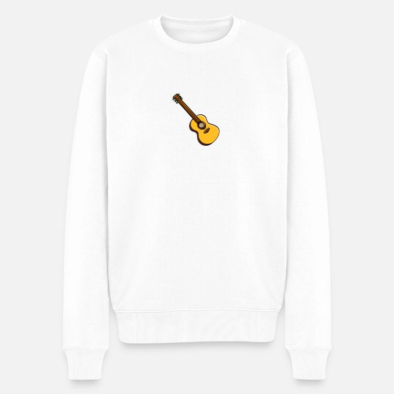 guitar - Pull Premium bio Homme - blanc