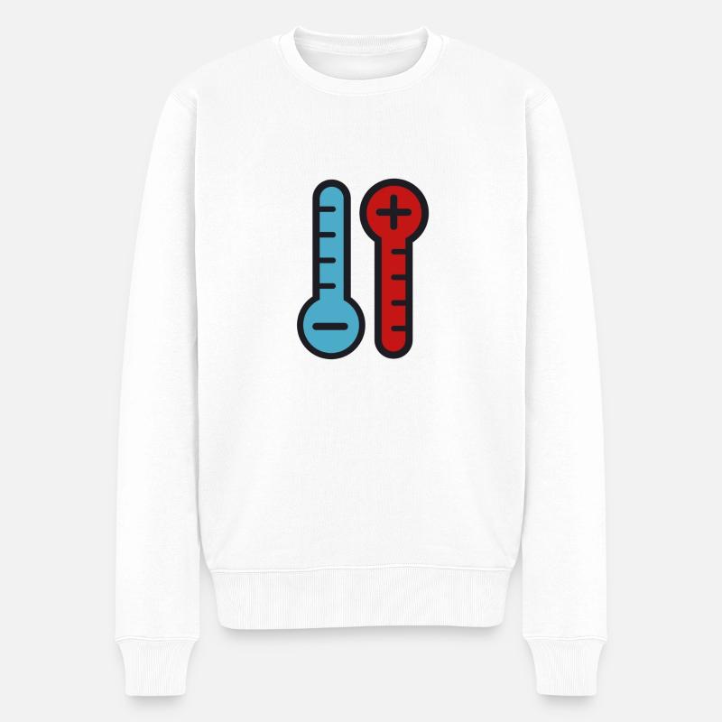 Hot Cold Temperature - Pull Premium bio Homme - blanc