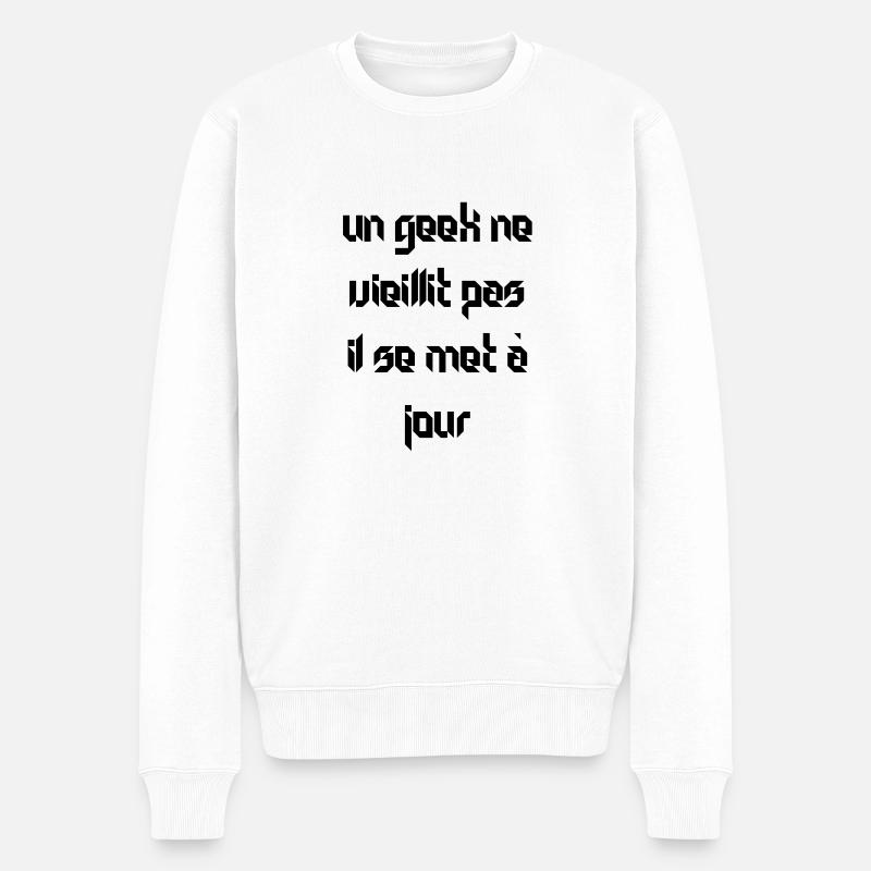 les geeks - Pull Premium bio Homme - blanc