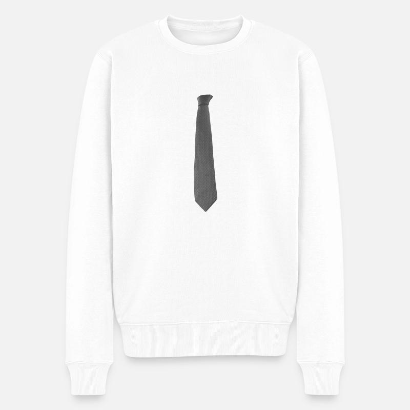 Grey Tie - Pull Premium bio Homme - blanc
